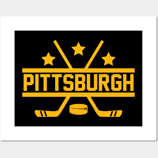 Pittsburgh Hockey Wall Art by CasualGraphic